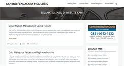 Desktop Screenshot of kantorpengacara-msa-lubis.com