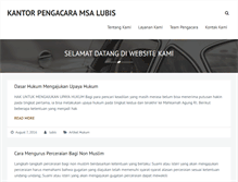 Tablet Screenshot of kantorpengacara-msa-lubis.com